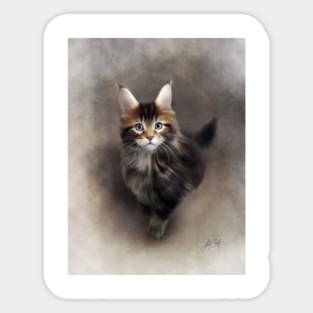 Maine Coon Sticker by lunaroveda